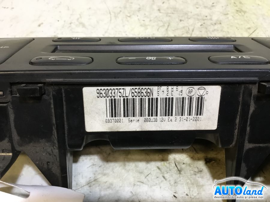 Panou Comanda AC (ventilatie) PEUGEOT 406 (8B) 1995-2004 Cod 96303375ZL