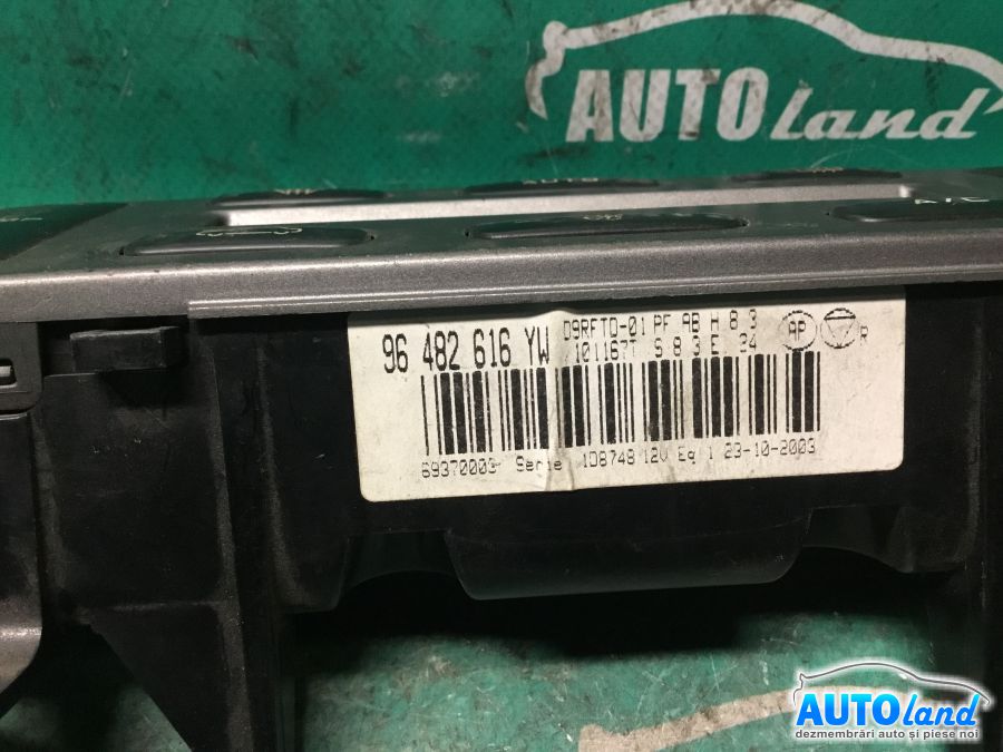 Panou Comanda AC (ventilatie) PEUGEOT 406 (8B) 1995-2004 Cod 96482616YW