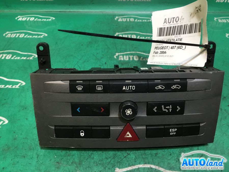Panou Comanda AC (ventilatie) PEUGEOT 407 (6D_) 2004-2025 Cod 96610448