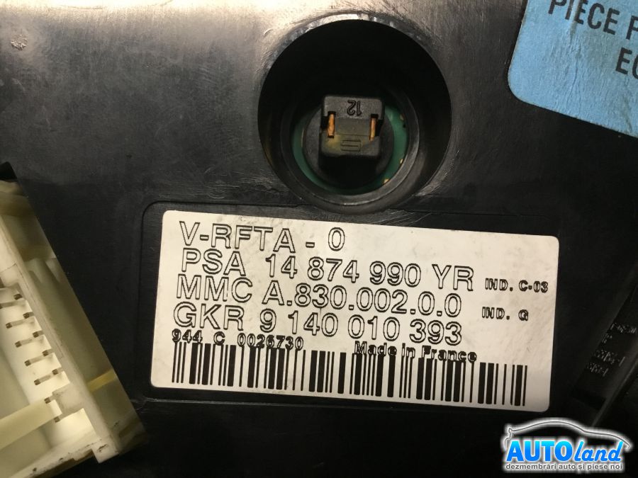 Panou Comanda AC (ventilatie) PEUGEOT 807 (E) 2002-2025 Cod 14874990