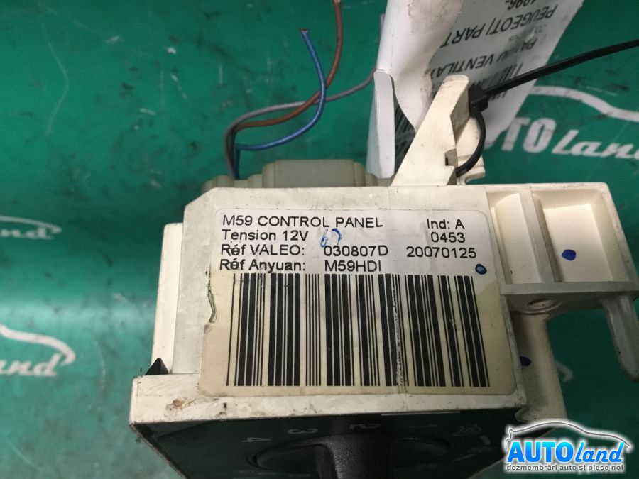 Panou Comanda AC (ventilatie) PEUGEOT PARTNER Van (5) 1996-2025 Cod 20070125
