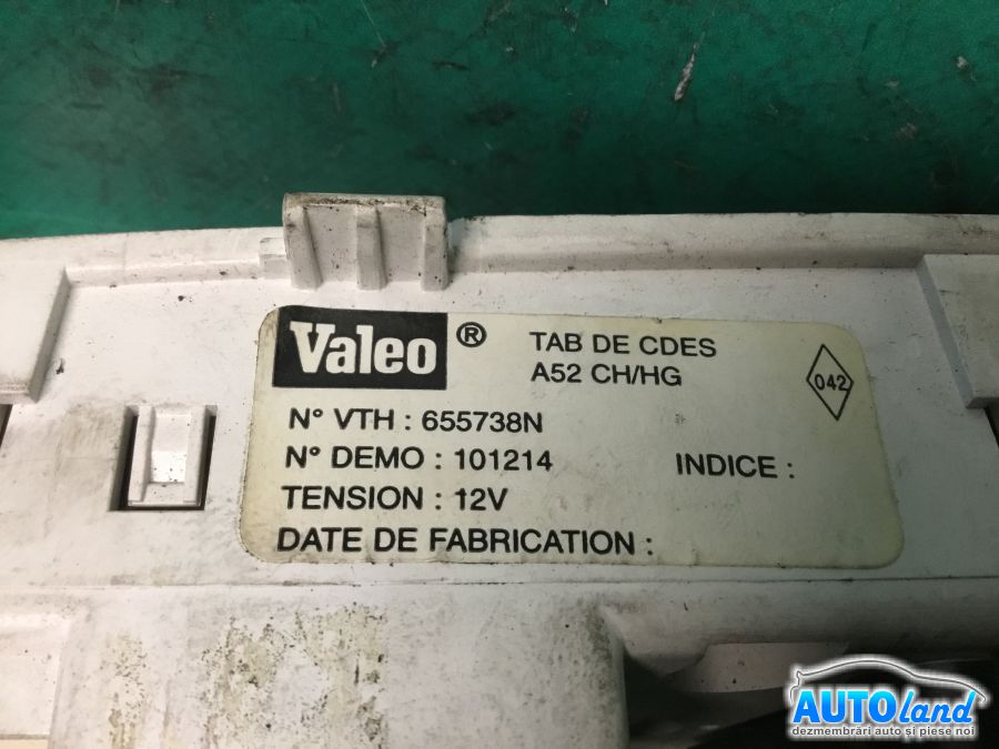 Panou Comanda AC (ventilatie) RENAULT MEGANE I (BA0/1_) 1996-2003 Cod 655738N