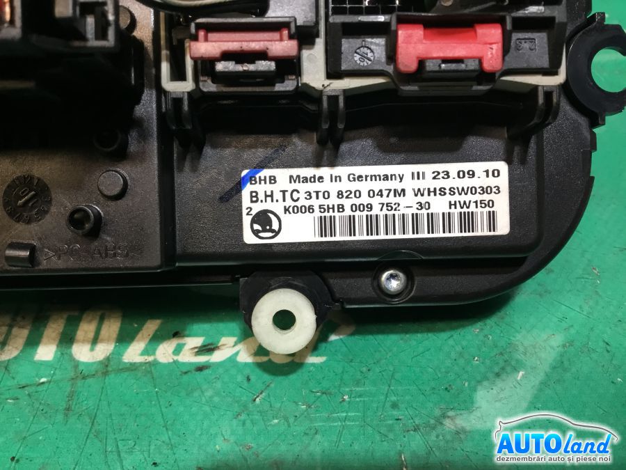 Panou Comanda AC (ventilatie) SKODA OCTAVIA (1Z3) 2004-2025 Cod 3T0820047M