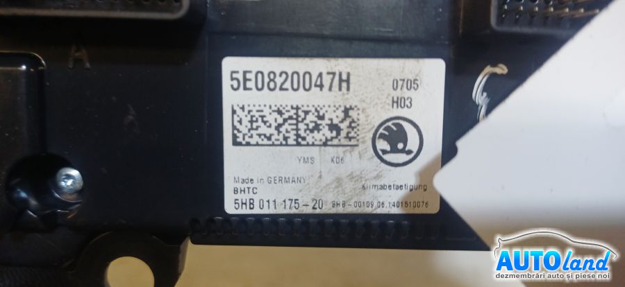Panou Comanda Ac (ventilatie) SKODA OCTAVIA (5E3) 2012-2026 Cod 5E0820047H