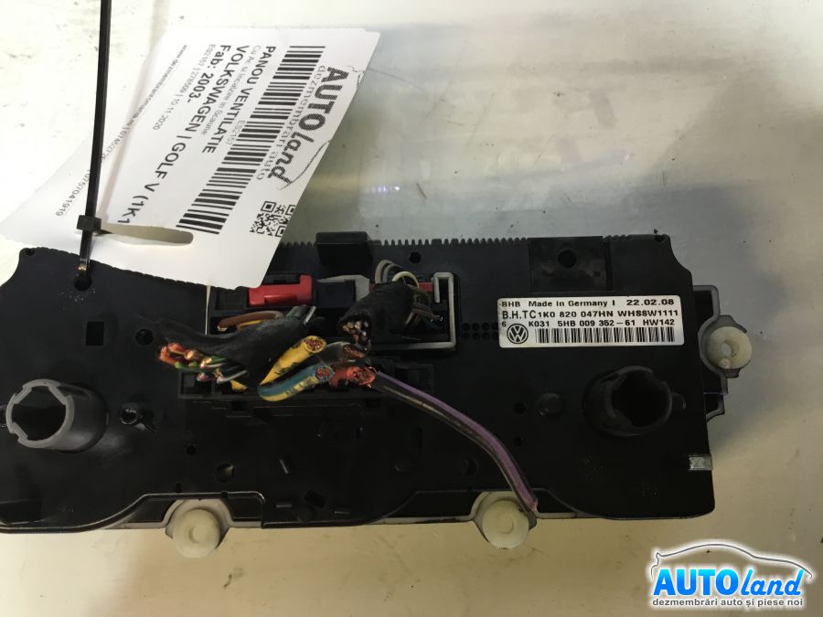 Panou Comanda AC (ventilatie) VOLKSWAGEN GOLF V (1K1) 2003-2025 Cod 1K0820047HN