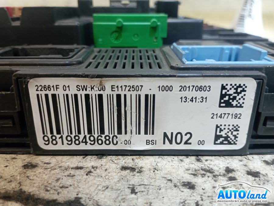Panou Sigurante (tablou) CITROEN C-ELYSEE 2012-2026 Cod 9819849680