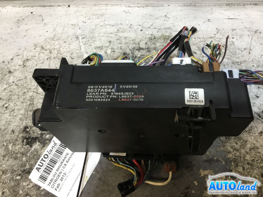 Panou sigurante (tablou) CITROEN C4 Aircross 2012-2025 Cod 8637A644