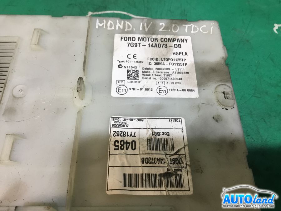 Panou sigurante (tablou) FORD MONDEO IV 2007-2025 Cod 7G9T14A073DB