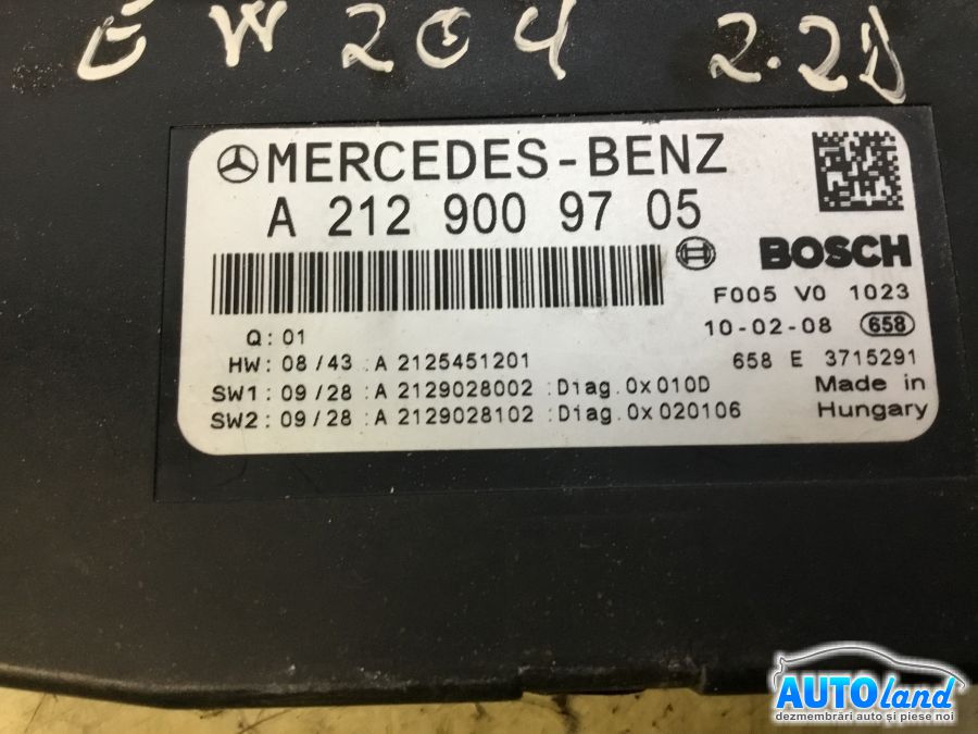 Panou Sigurante (tablou) MERCEDES-BENZ C-CLASS (W204) 2007-2025 Cod A2129009705