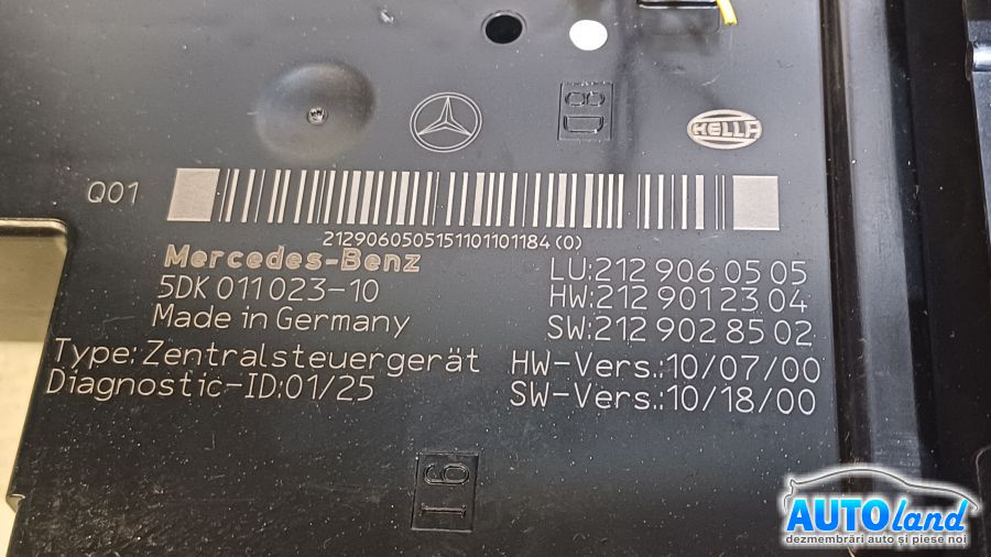 Panou Sigurante (tablou) MERCEDES-BENZ E-CLASS (W212) 2009-2025 Cod 2129028502