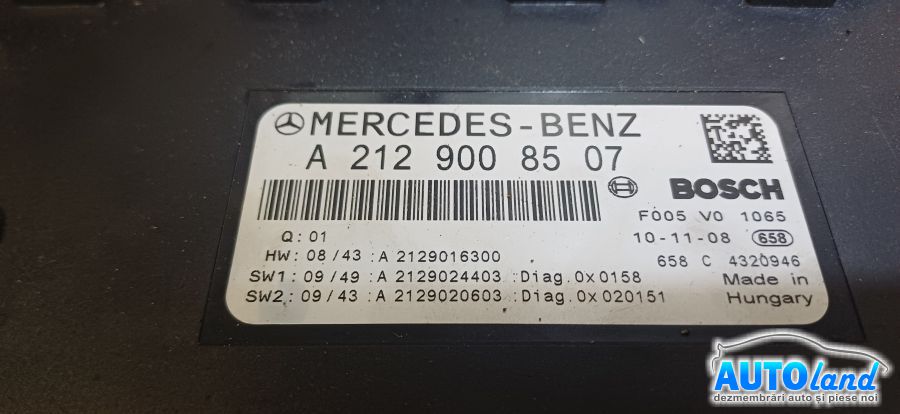 Panou Sigurante (tablou) MERCEDES-BENZ E-CLASS (W212) 2009-2026 Cod A2129008507