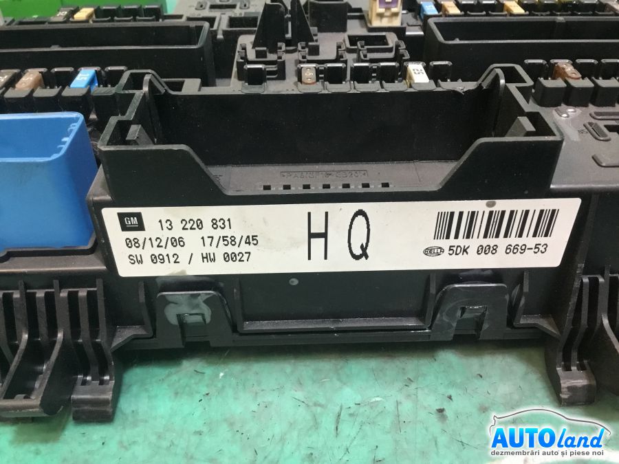 Panou sigurante (tablou) OPEL ZAFIRA (A05) 2005-2025 Cod 13220831