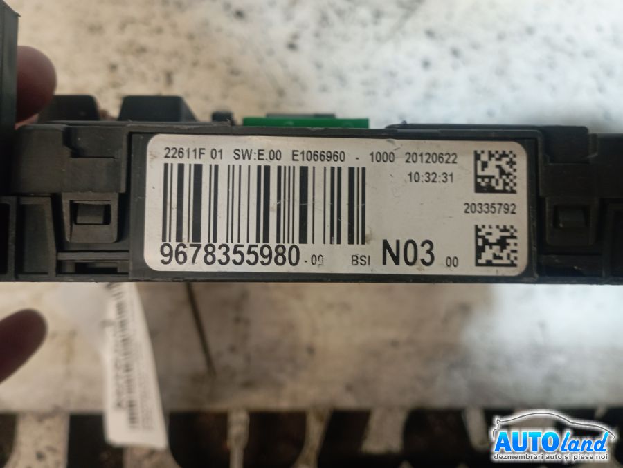 Panou Sigurante (tablou) PEUGEOT 208 2012-2026 Cod 9678355980