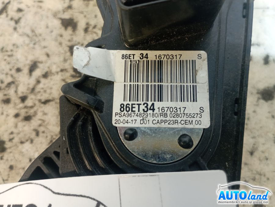 Pedala de Acceleratie CITROEN C5 Aircross 2017-2022 Cod 9674829180