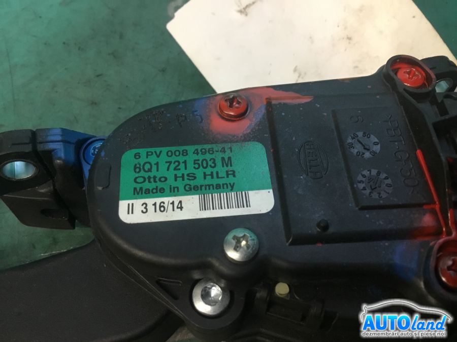 Pedala de Acceleratie SKODA FABIA 2006-2025 Cod 6Q1721503M