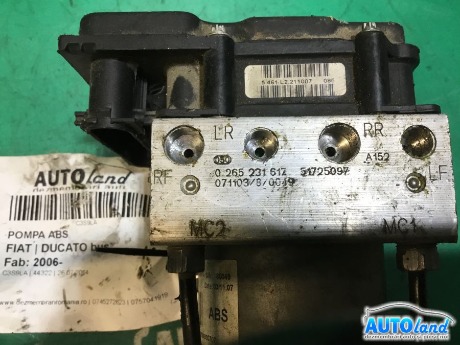 Pompa ABS FIAT DUCATO bus 2006-2025 Cod 0265231617