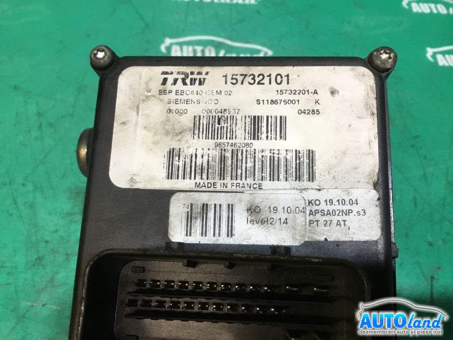 Pompa ABS PEUGEOT 407 (6D_) 2004-2025 Cod 15932101
