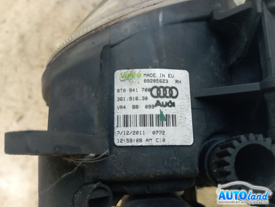 Proiector Ceata Dreapta AUDI A1 (8X1) 2010-2025 Cod 8T0941700