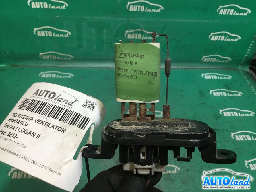 Rezistenta Ventilator Habitaclu DACIA LOGAN II 2012-2025 Cod A51004200