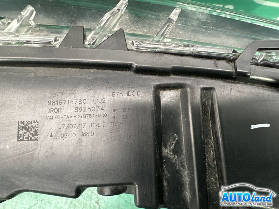 Semnalizare Dreapta CITROEN C4 Picasso 2013-2025 Cod 9816714780