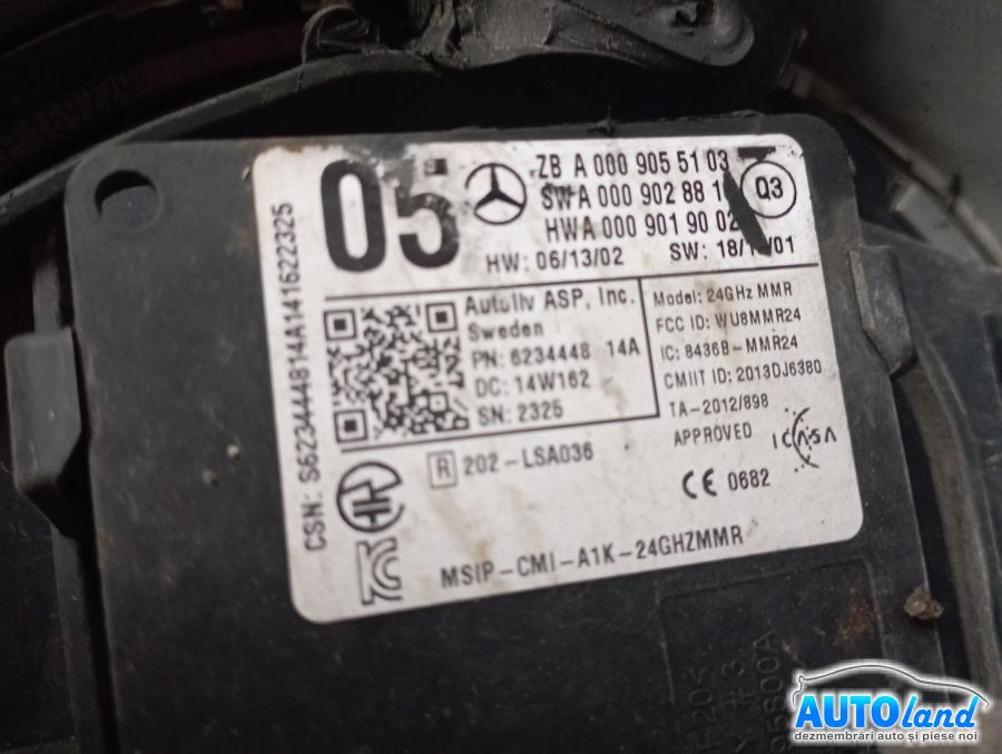 Senzor MERCEDES-BENZ B-CLASS (W246) 2011-2025 Cod A0009055103