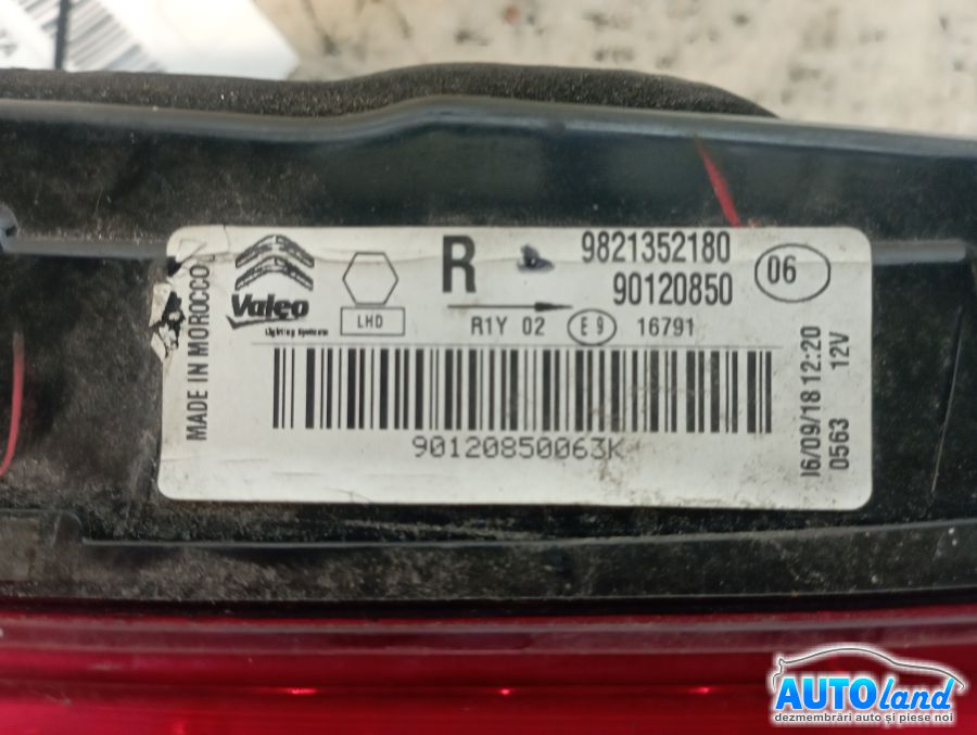 Stop Spate Dreapta CITROEN C4 Cactus hatchback 2014-2026 Cod 9821352180