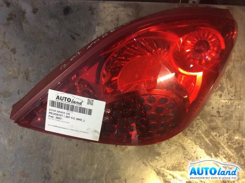 Stop spate Dreapta PEUGEOT 207 CC (WD_) 2007-2025