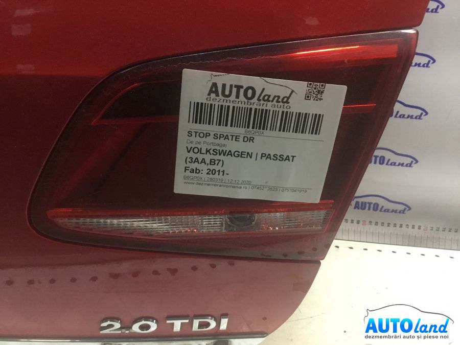 Stop spate Dreapta VOLKSWAGEN PASSAT (3AA,B7) 2011-2025