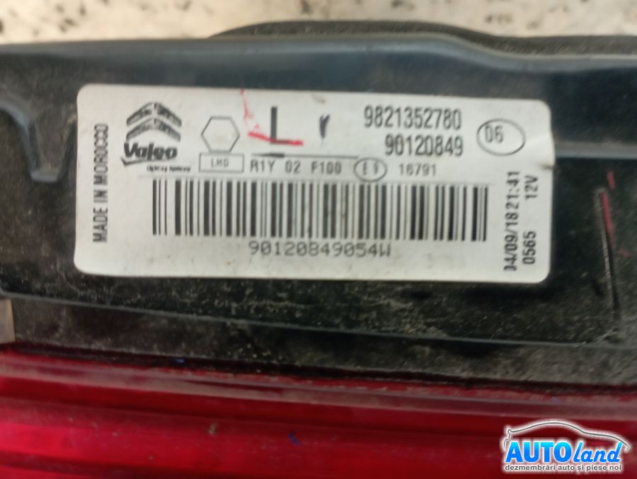 Stop Spate Stanga CITROEN C4 Cactus hatchback 2014-2026 Cod 9821352780