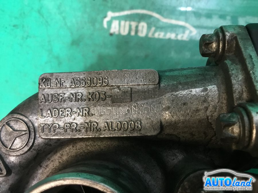 Turbo MERCEDES-BENZ A-CLASS (W168) 1997-2004 Cod A668096