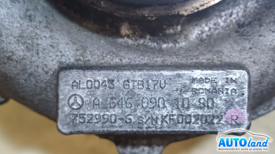 Turbo MERCEDES-BENZ C-CLASS (W204) 2007-2025 Cod A6160901080