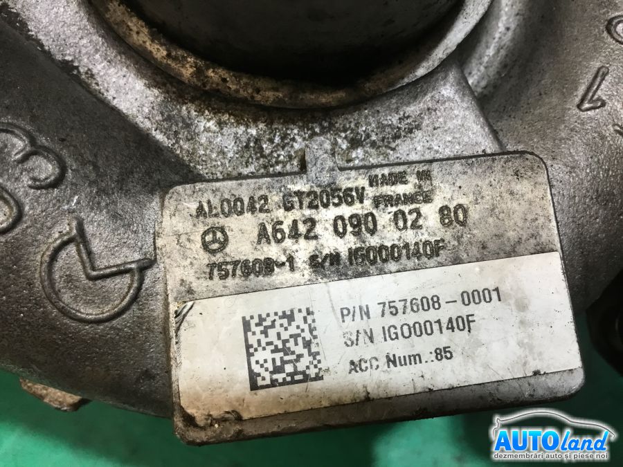 Turbo MERCEDES-BENZ S-CLASS (W220) 1998-2005 Cod A6420900280