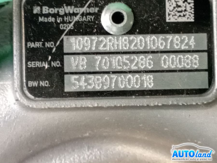 Turbo MERCEDES-BENZ VITO bus (W639) 2003-2025 Cod 54389880018