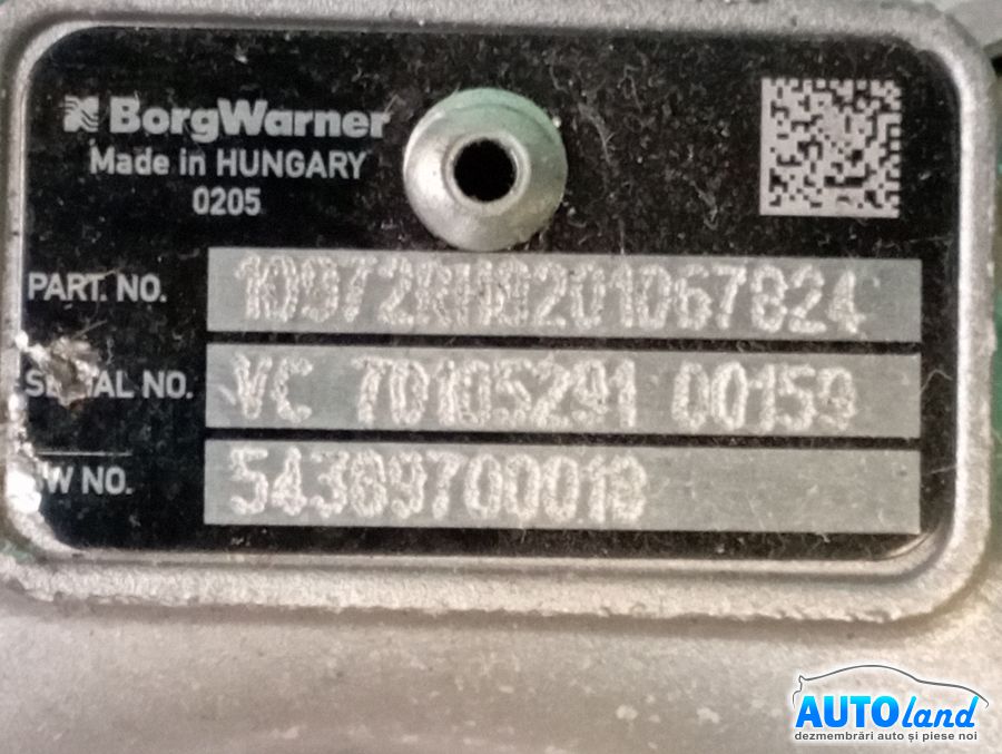 Turbo MERCEDES-BENZ VITO bus (W639) 2003-2026 Cod 54389880018
