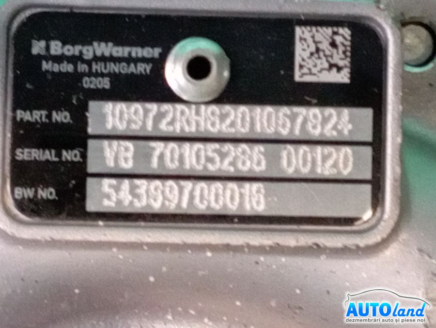Turbo MERCEDES-BENZ VITO bus (W639) 2003-2025 Cod 54389880018