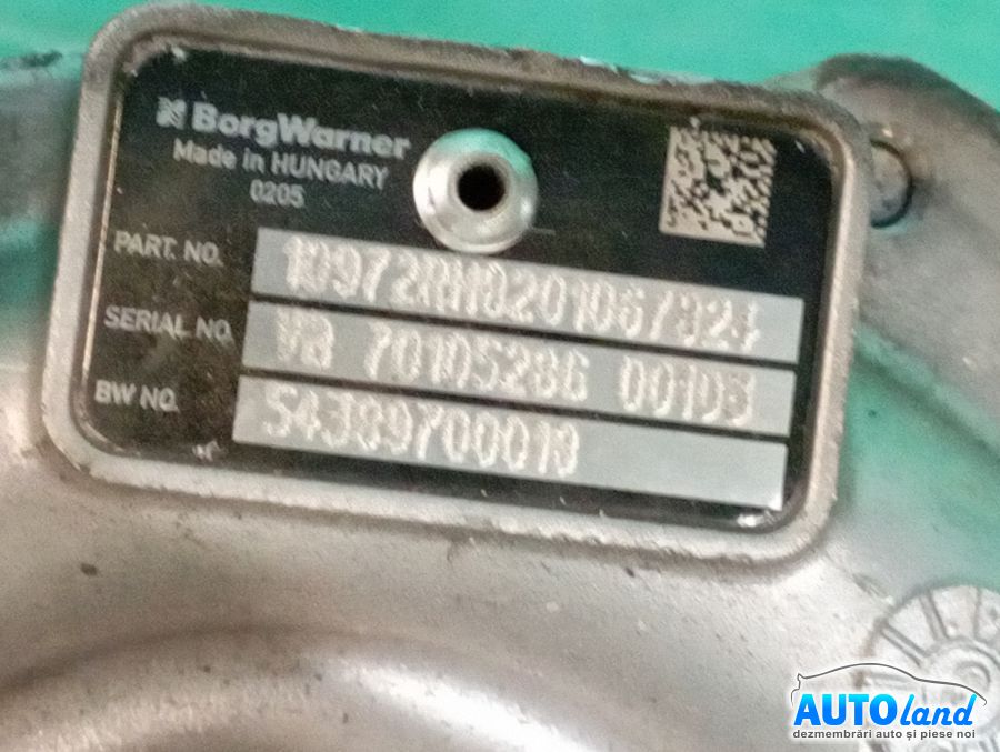 Turbo MERCEDES-BENZ VITO bus (W639) 2003-2025 Cod 54389880018