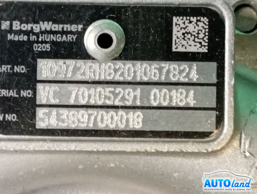 Turbo NISSAN QASHQAI (J10,JJ10) 2007-2025 Cod 54389880018