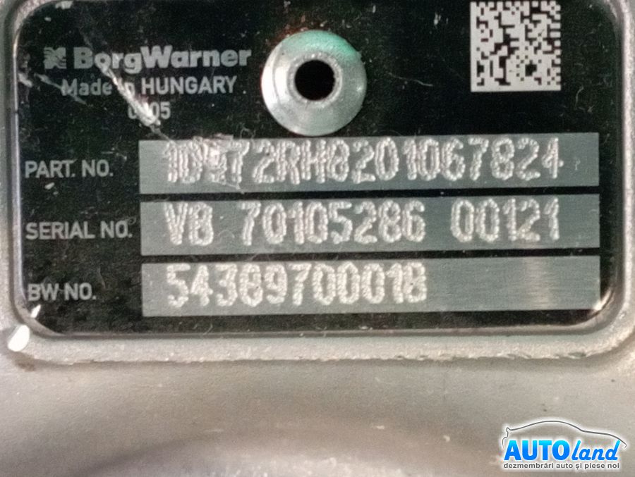 Turbo NISSAN QASHQAI (J10,JJ10) 2007-2025 Cod 54389880018