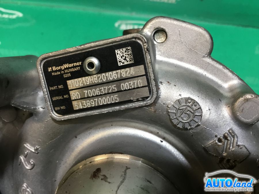 Turbo RENAULT MEGANE III Hatchback (BZ0/1_) 2008-2025 Cod 54389700005