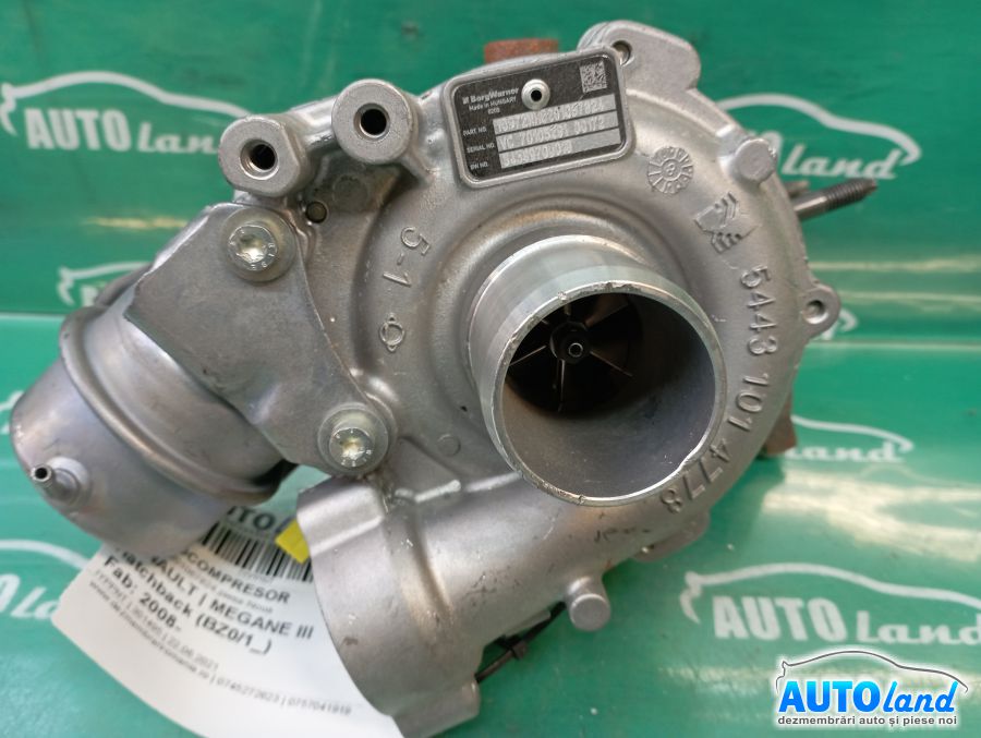 Turbo RENAULT MEGANE III Hatchback (BZ0/1_) 2008-2025 Cod 54389880018
