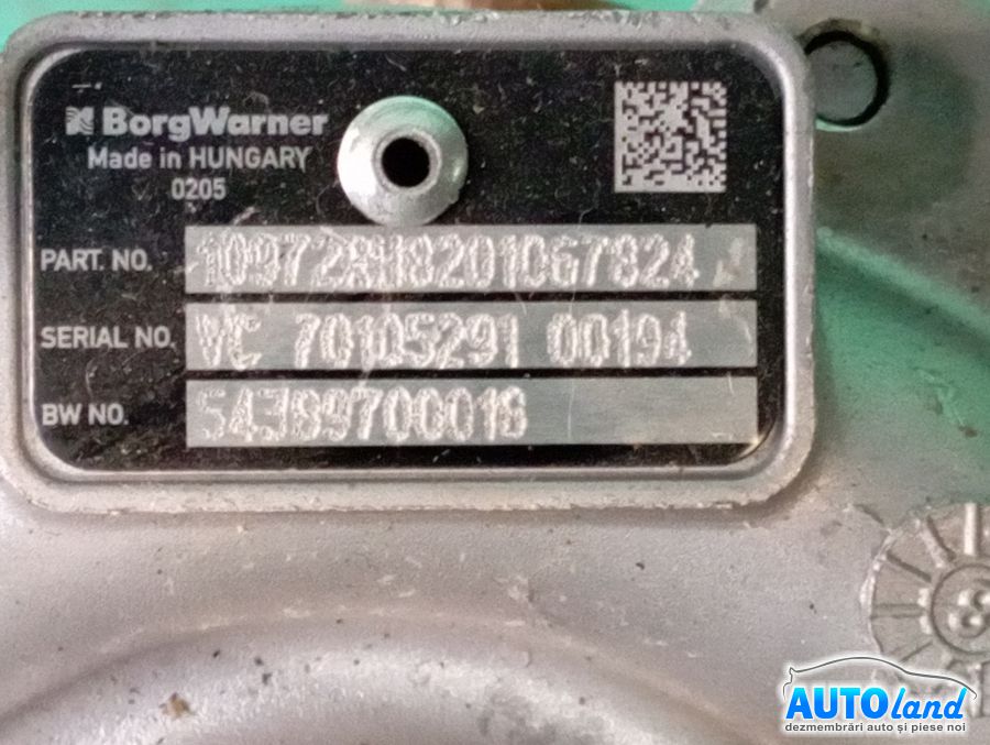 Turbo RENAULT SCENIC III (JZ0/1_) 2009-2025 Cod 54389880018