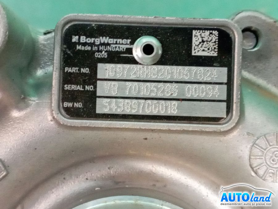 Turbo RENAULT SCENIC III (JZ0/1_) 2009-2025 Cod 54389880018