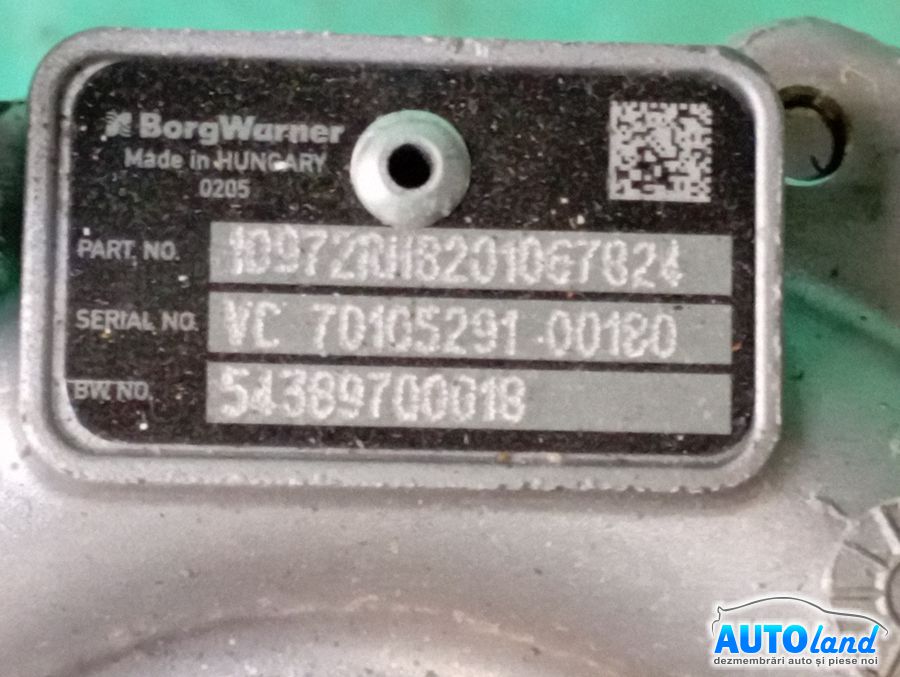 Turbo RENAULT SCENIC III (JZ0/1_) 2009-2025 Cod 54389880018