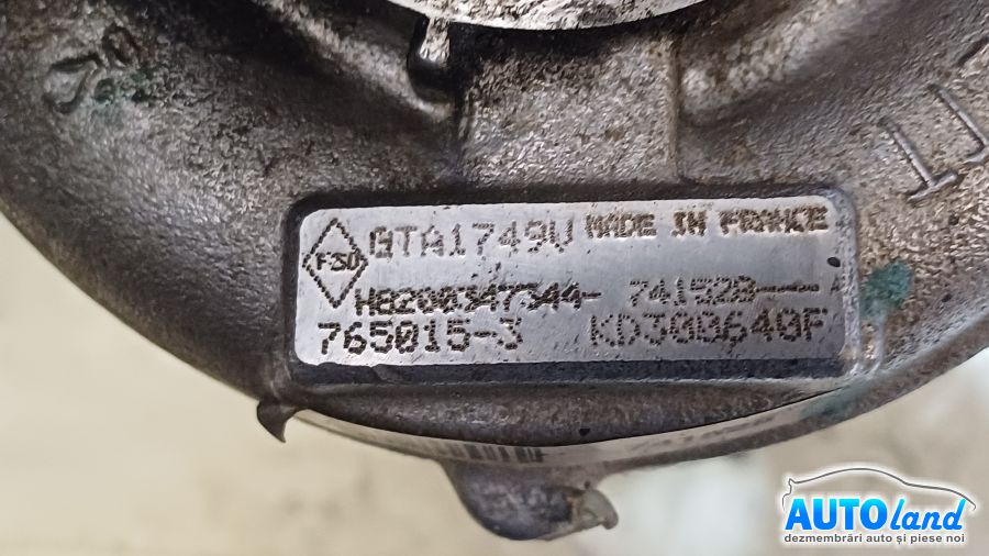 Turbo RENAULT TRAFIC II bus (JL) 2001-2025 Cod 8200347344