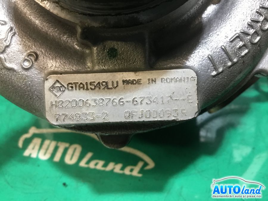 Turbo RENAULT TRAFIC II bus (JL) 2001-2025 Cod 8200638766