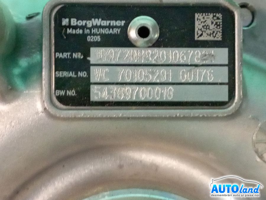 Turbo RENAULT TRAFIC III 2013-2025 Cod 54389880018
