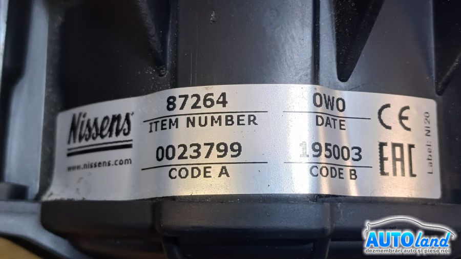 Aeroterma (ventilator Habitaclu Incalzire) OPEL ASTRA J hatchback 2009-2025 Cod 195003 