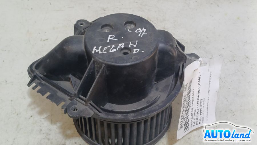 Aeroterma (Ventilator Habitaclu Incalzire) RENAULT MEGANE I (BA0/1_) 1996-2003 Cod A52656770C 