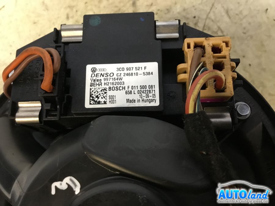 Aeroterma (ventilator Habitaclu Incalzire) VOLKSWAGEN SHARAN (7N) 2010-2025 Cod 3C0907521F 