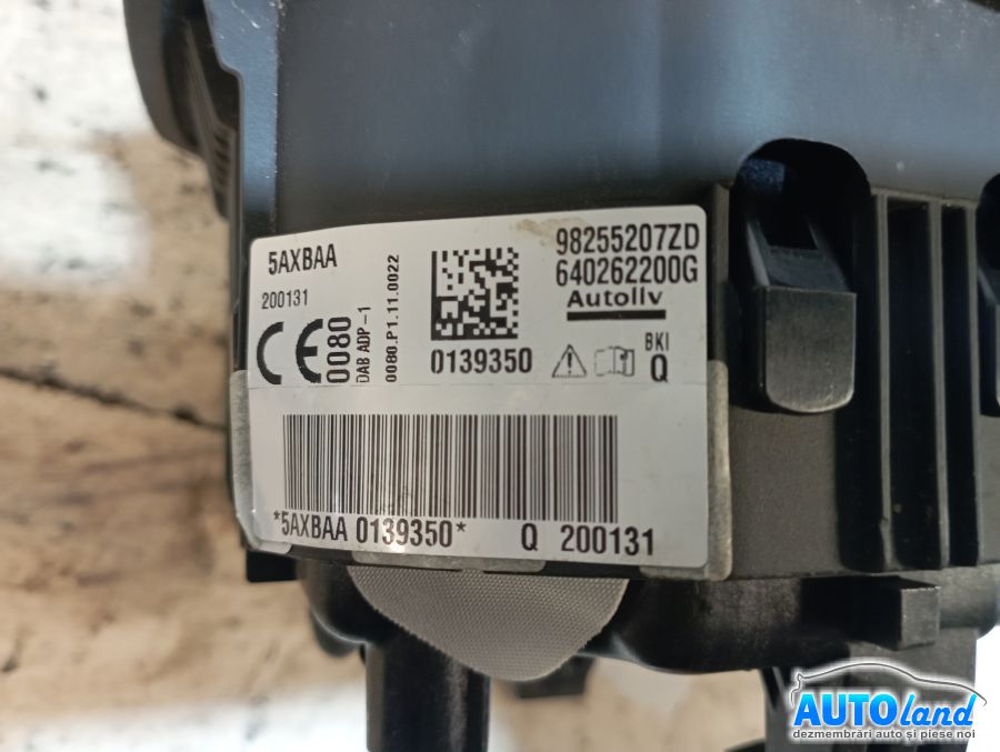 Airbag Sofer PEUGEOT 2008 2013-2026 Cod 98255207ZD 